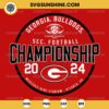 Georgia Bulldogs SEC Football Championship 2024 SVG