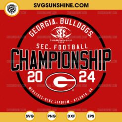 Georgia Bulldogs SEC Football Championship 2024 SVG