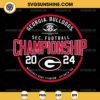 Georgia Bulldogs SEC Football Championship 2024 SVG, Georgia Bulldogs 2024 SVG