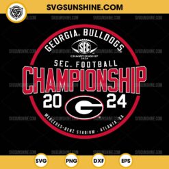 Georgia Bulldogs SEC Football Championship 2024 SVG, Georgia Bulldogs 2024 SVG