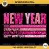 Glitter Pink New Year 2025 PNG, New Year's Eve PNG