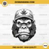 Gorilla Smoking PNG, Rasta Gorilla PNG