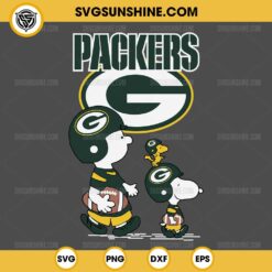 Charlie Brown Snoopy Green Bay Packers NFL SVG