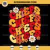 Groovy Retro Chiefs SVG, Chiefs Floral SVG, Kansas City Chiefs Football SVG