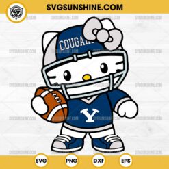 Hello Kitty BYU Cougars football SVG PNG File