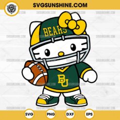 Hello Kitty Baylor Bears football SVG PNG File