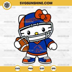 Hello Kitty Boise State Broncos football SVG PNG File