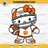 Hello Kitty Clemson Tigers football SVG PNG File