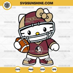 Hello Kitty Florida State Seminoles football SVG PNG File