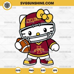 Hello Kitty Iowa State Cyclones football SVG PNG File