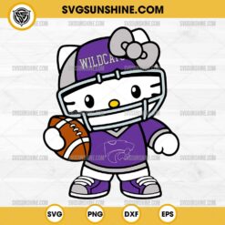 Hello Kitty Kansas State Wildcats football SVG PNG File