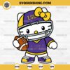 Hello Kitty LSU Tigers football SVG PNG File