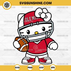 Hello Kitty Ole Miss Rebels SVG PNG File