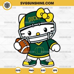 Hello Kitty Oregon Ducks football SVG PNG File