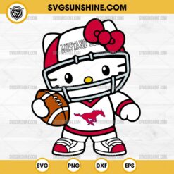 Hello Kitty SMU Mustangs football SVG PNG File