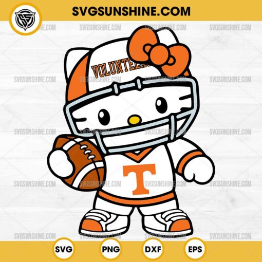 Hello Kitty Tennessee Volunteers SVG PNG File