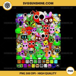 Horror Sprunki Game PNG, All Sprunki Toys Evil Scary PNG