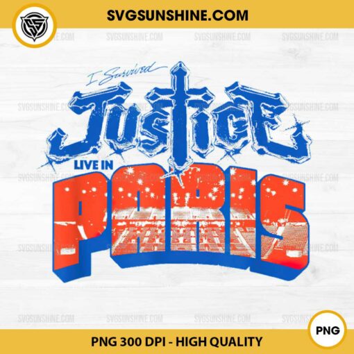 I Survived Justice Live in Paris PNG File