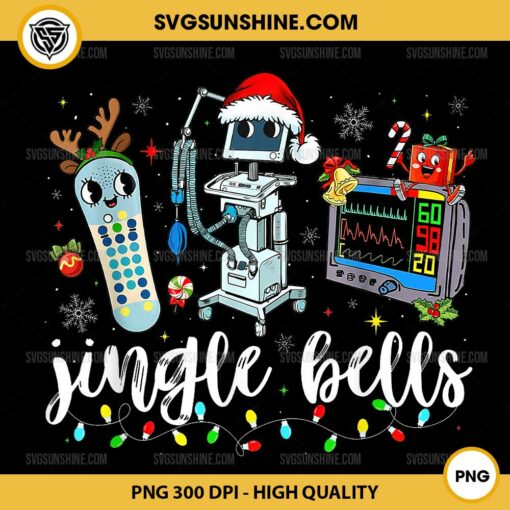 Icu Nurse Christmas PNG, Jingle Bells ER Nurse Emergency Department Christmas PNG