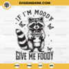 If I'm Moody Give Me Foody SVG, Funny Raccoon SVG