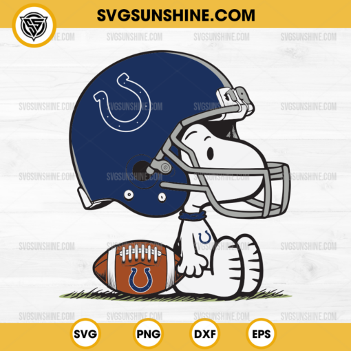 Snoopy Indianapolis Colts NFL SVG, Snoopy Football SVG