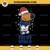 Chill Guy Indianapolis Colts Christmas SVG, Santa Chill Guy Football NFL SVG