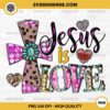 Jesus Is Love PNG, Western Jesus Valentine PNG