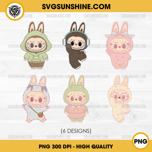 Labubu PNG Bundle, Cute Labubu PNG, Labubu The Monster PNG Digital Download