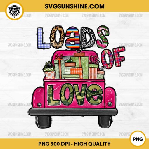 Loads Of Love PNG, Truck Valentine PNG