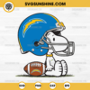 Snoopy Los Angeles Chargers NFL SVG, Snoopy Football SVG