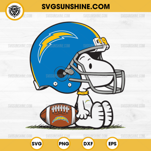 Snoopy Los Angeles Chargers NFL SVG, Snoopy Football SVG