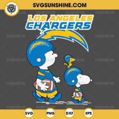 Charlie Brown Snoopy Los Angeles Chargers NFL SVG