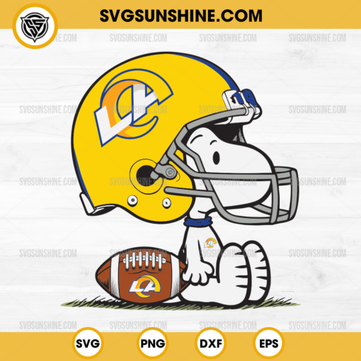 Snoopy Los Angeles Rams NFL SVG, Snoopy Football SVG