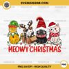 Meowy Christmas PNG, Christmas Cats PNG, Cats Santa Hat PNG, Cat Elf Hat PNG, Reindeer Cat PNG