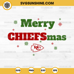 Merry ChiefsMas SVG, Kansas City Chiefs Christmas SVG