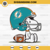 Snoopy Miami Dolphins NFL SVG, Snoopy Football SVG