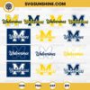 Michigan Wolverines SVG Bundle, Wolverines SVG PNG, College Football SVG