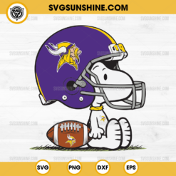 Snoopy Minnesota Vikings NFL SVG, Snoopy Football SVG