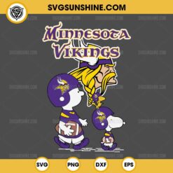 Charlie Brown Snoopy Minnesota Vikings NFL SVG