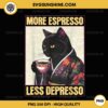 More Espresso Less Depresso PNG, Kimono Cat Japanese PNG