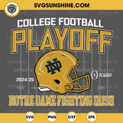 Notre Dame Fighting Irish College Football Playoff 2024-25 SVG, Notre Dame Fighting Irish football SVG