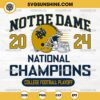 Notre Dame Fighting Irish 2024 National Champions SVG, Notre Dame Fighting Irish SVG, College Football Playoff SVG