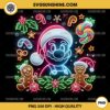 Neon Christmas Super Mario PNG File