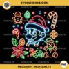 Neon Super Mario Bros Christmas PNG Digital Download