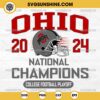 Ohio State Buckeyes 2024 National Champions SVG, Ohio State Buckeyes SVG, College Football Playoff SVG