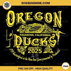 Oregon Ducks Rose Bowl 2024-2025 CFP Quarterfinal Stadium PNG, Oregon Ducks CFP Quarterfinal Rose Bowl Game PNG