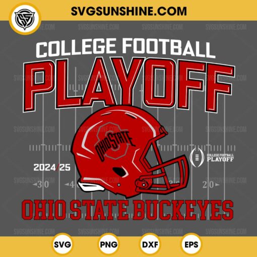 Ohio State Buckeyes College Football Playoff 2024-25 SVG, Ohio State Buckeyes football SVG