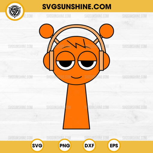 Orange Oren Incredibox Sprunki SVG, Oren Orange Sprunki Toys SVG