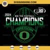 Oregon Ducks Big Ten Football Champions 2024 SVG, Oregon Ducks football SVG