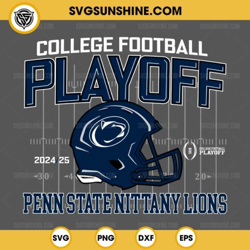 Penn State Nittany Lions College Football Playoff 2024-25 SVG, Penn State Nittany Lions football SVG